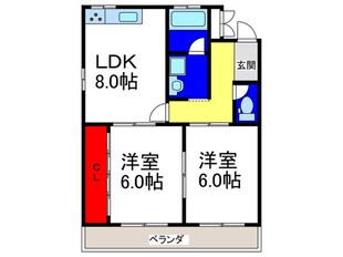 サニ－ハイツ味原の物件間取画像